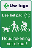 Entreebord met eigen logo en aanpasbare kleur