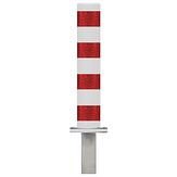 X-Last® Fietspadpaal voorbereid om met
behulp van de adapterplaat te monteren op
een betonpoer t.b.v. Insteekpaal model 90/120.