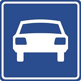 Verkeersbord RVV model G03 - Autoweg