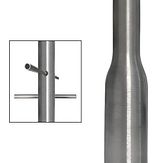 Flespaal - getrokken - aluminium - met losse ankers