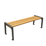 Groenplaats zitbank zonder rugleuning