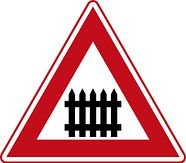 Verkeersbord RVV J10 - Waarschuwing bewaakte overgang