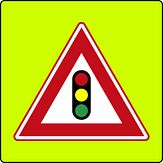 Verkeersbord RVV model J32f - Verkeerslichten