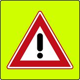 Verkeersbord RVV model J37f - Gevaarlijke situatie