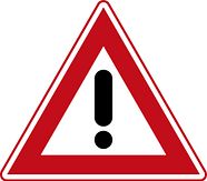 Verkeersbord RVV J37 - Waarschuwing voor een gevaarlijke situatie