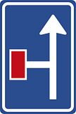 Verkeersbord RVV model L09-02l - Doodlopende weg links