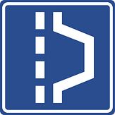 Aluminium DOR verkeersbord RVV L14 vluchthaven - levensduur 20 jaar - afmeting 600x600mm