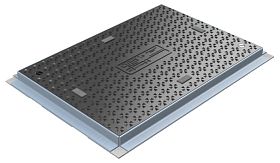 Modula® trekput deksel - B125 Vlak - 300x450x31 mm
