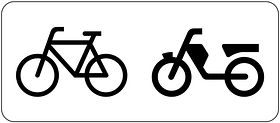 Verkeersbord RVV model OB04 - (Brom)fietsers