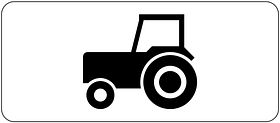 Verkeersbord RVV model OB05 - Tractoren
