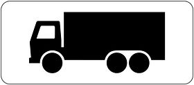 Verkeersbord RVV model OB11 - Vrachtwagens