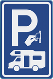 Betaald parkeren bord met aanpasbaar pictogram