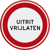 Parkeerverbod bord met eigen tekst en pictogram