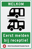 Recreatiebord met pictogram en tekst naar keuze