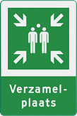 Recreatiebord met pictogram en tekst naar keuze