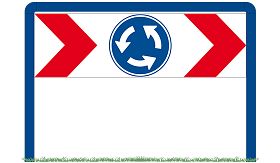 Rotondeportaal A - IND 90 - blauw RAL 5010 - Klasse 3