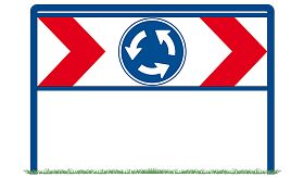 Rotondeportaal A - RB 60 - blauw RAL 5010 - Klasse 3