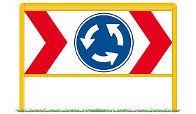 Rotondeportaal C - RB 60 - geel RAL 1023 - Klasse 3