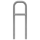 Sluishek - vast - met tussenbuis 140 cm hoog Ø 60 mm