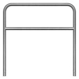 Sluishek - vast - met tussenbuis - Ø 48 mm - 120 hoog