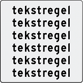 Verkeersbord met eigen tekst - wit tekstbord