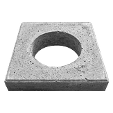 Betontegel 300x300x60 mm - met uitsparing Ø 175 mm