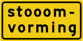 Aluminium DOR verkeersbord RVV OB604t werk in uitvoering stoomvorming - levensduur 20 jaar - afmeting 1000x500mm