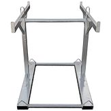 Opslag-/transportrek voor 20 dranghekken met rechte voet