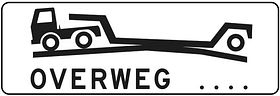Nabasco Sign verkeersbord RVV OB617 overweg - levensduur 20 jaar - afmeting 600x200mm