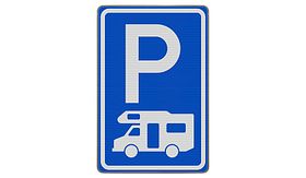 Nabasco Sign verkeersbord RVV E08a parkeerplaats vrachtauto's en bussen - levensduur 20 jaar - afmeting 400x600mm