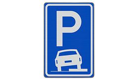Nabasco Sign verkeersbord RVV E08b parkeerplaats op de stoep toegestaan - levensduur 20 jaar - afmeting 400x600mm