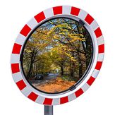 Verkeersspiegel - veiligheidsglas - incl. beugel Ø 48-90 mm
