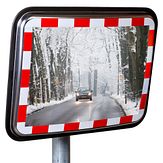 Verkeersspiegel - RVS anti-vries - incl. beugel Ø 48-90 mm
