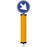 Verkeerszuil D02ro_BB22 - alu. koker - buispaal 2000x48 mm Ø