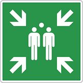BHV verkeersbord - Verzamel plaats