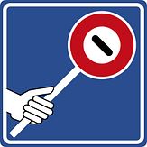 Aluminium DOR verkeersbord RVV VR07l verkeersbrigadier - levensduur 20 jaar - afmeting 600x600mm