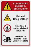 Attentiebord met eigen tekst en pictogrammen