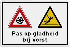 Attentiebord met eigen tekst en pictogrammen