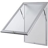 Wandvitrine Delta - aluminium - 590x760 mm - 4 x A4