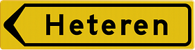 Omleidingsbord met eigen tekst
