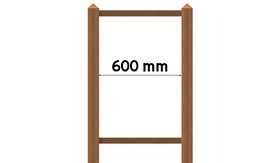WoodFrame portaal - zichtmaat 600 mm - ongemonteerd