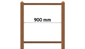 WoodFrame portaal - zichtmaat 900 mm - ongemonteerd