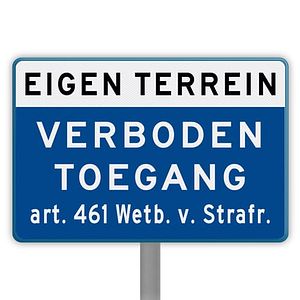 Verboden toegang borden