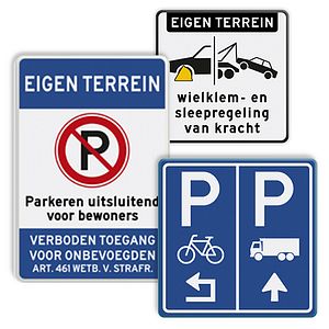 Eigen terrein borden