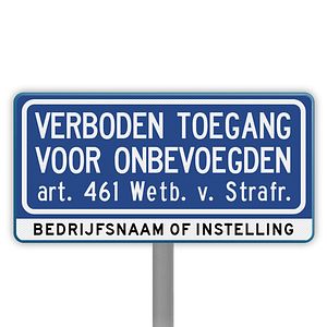 Verboden toegang borden