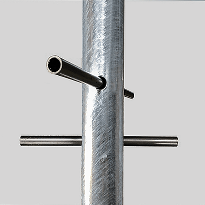 Flespaal met losse grondankers