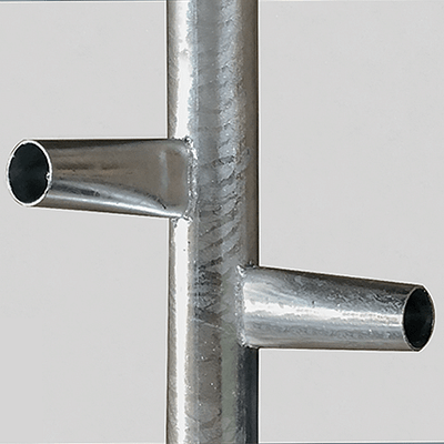 Flespaal met aangelaste grondankers